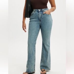 Cotton On Curvy Bootleg Light Blue Jeans Size 8